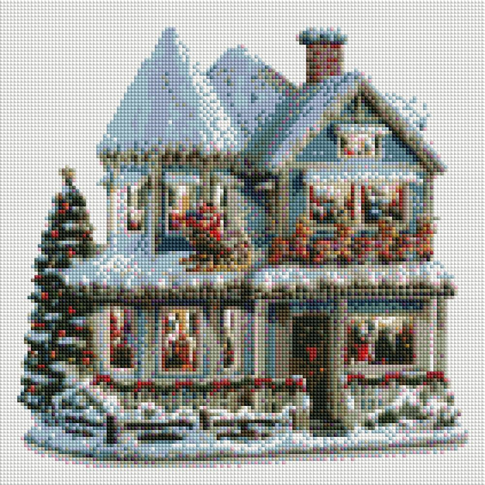 Christmas Igloo Diamond Painting