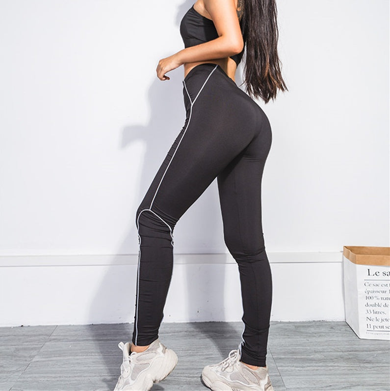 Reflective flash women fitness leggings