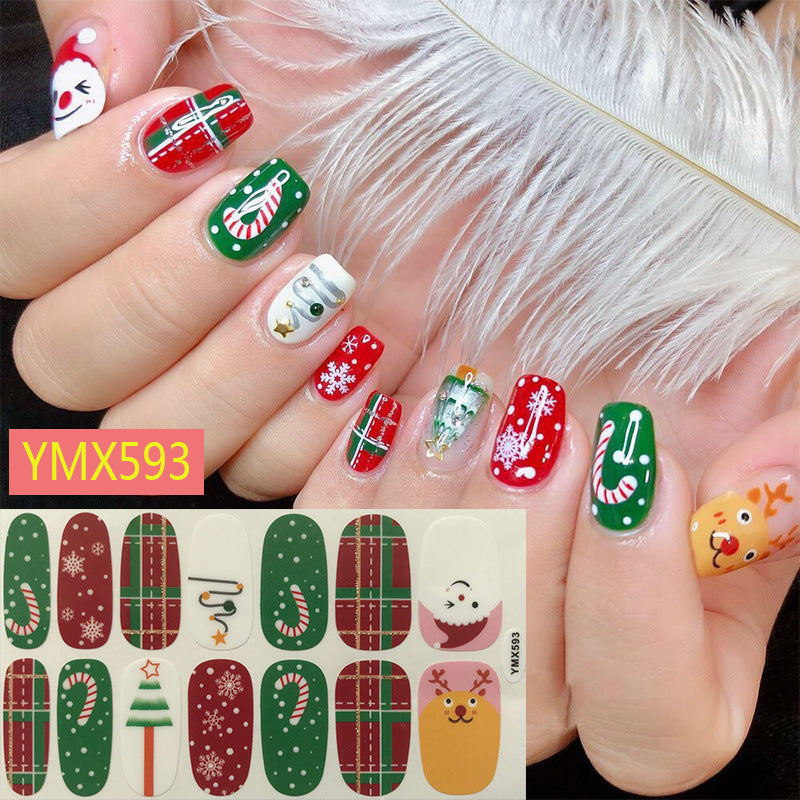 Weihnachtliche Nagelsticker 