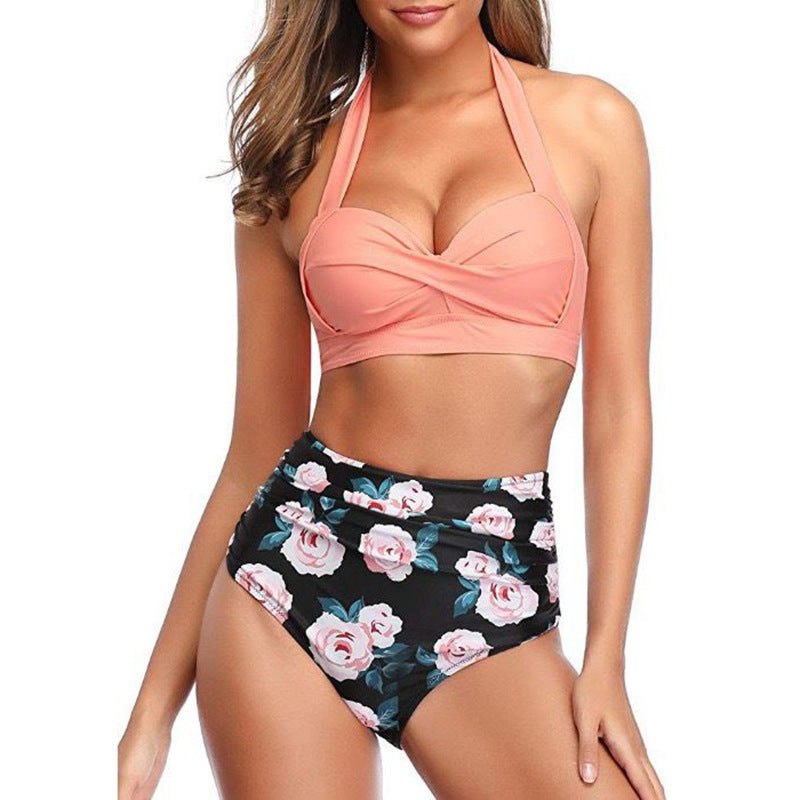 Retro gathered bikini