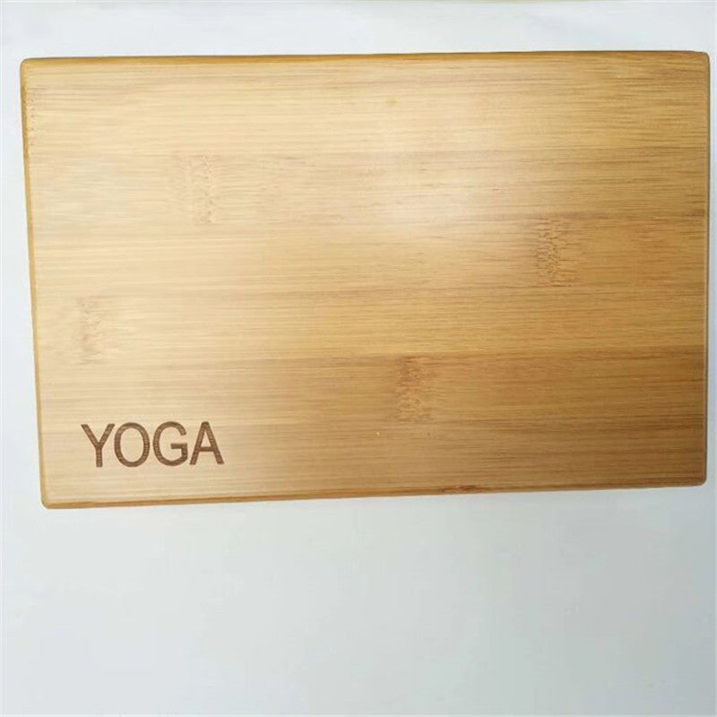 Bamboo and wood yoga brick