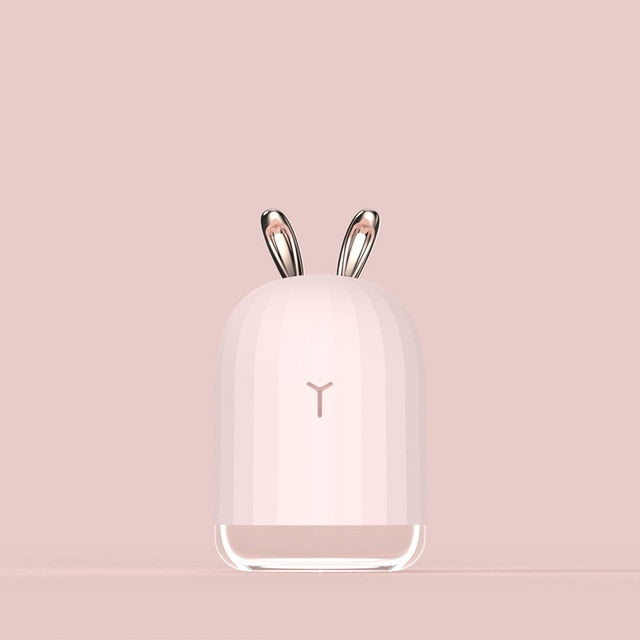 White Deer Pink Rabbit Air Humidifier Creative Cartoon USB Diffuser 220ML Charging Light Desktop Aroma Diffuser