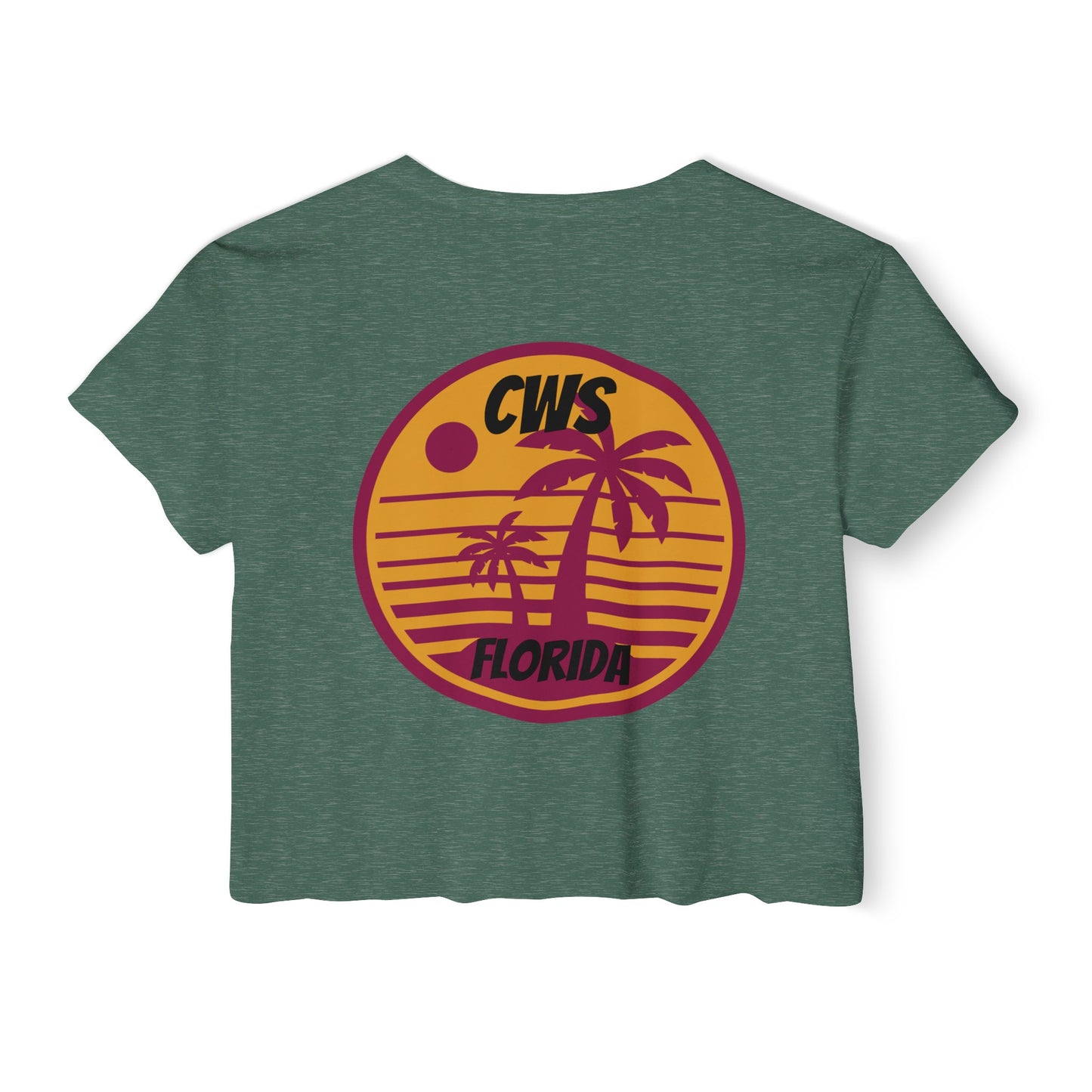 CWS Florida Women's Festival Crop Top By Cozy Winter Store (ships within USA only)