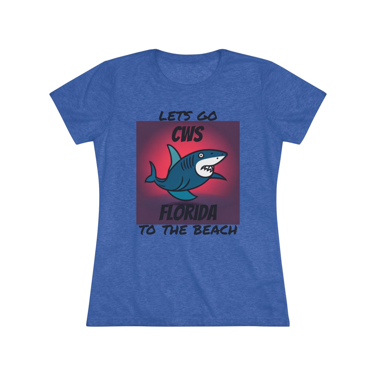 CWS Florida Funny Shark Triblend-T-Shirt für Damen von Cozy Winter Store (Versand nur innerhalb der USA)