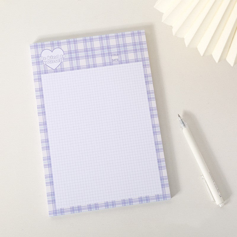 Milk Gas Store Girl Grid Note Cute Ins Minimalist Message Paper