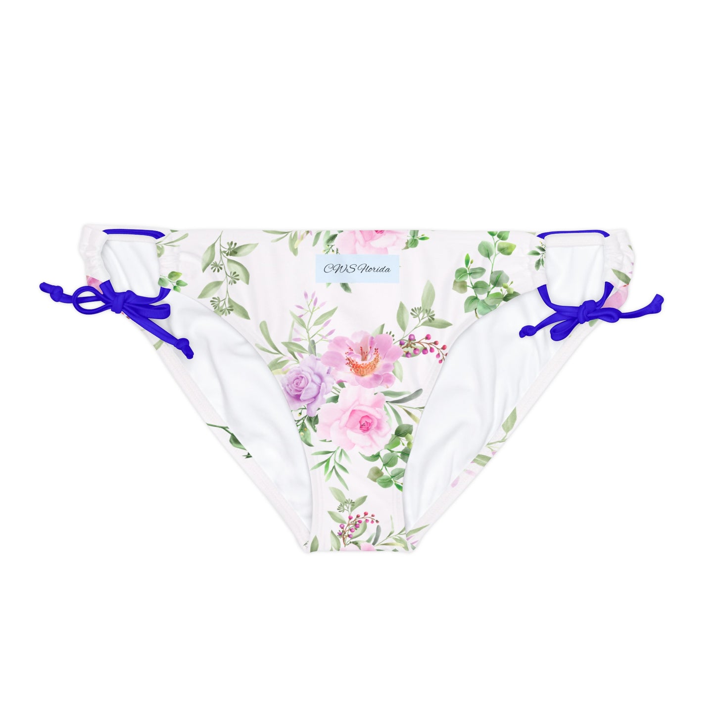 CWS FLorida Loop Tie Side Bikini Bottom (AOP) By Cozy WInter Store (ships within USA only)