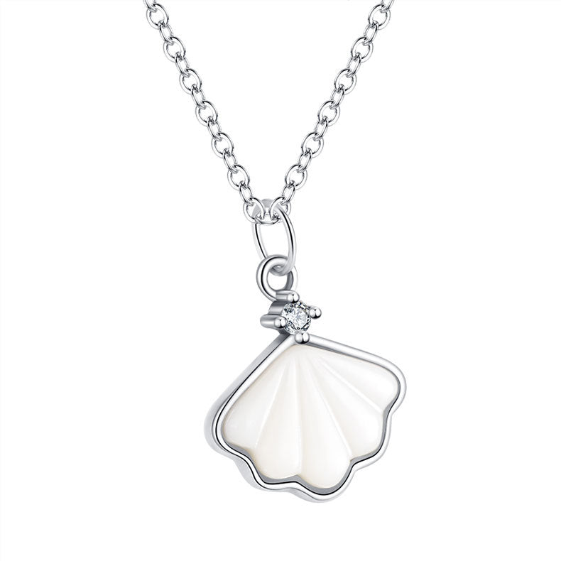 Pure Silver Jewelry Light Luxury Little Bellies Pure Silver Necklace Female