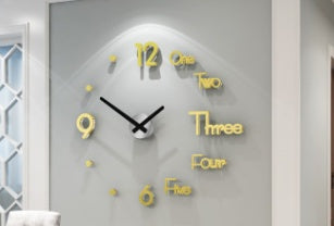 3D Wall Sticker Clock