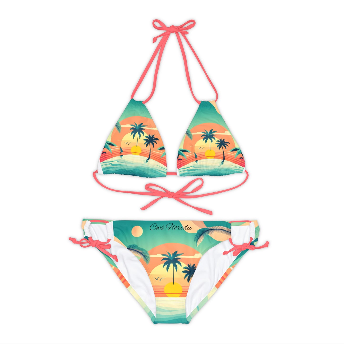 CWS Florida Riemchen-Bikini-Set (AOP) von Cozy Winter Store 