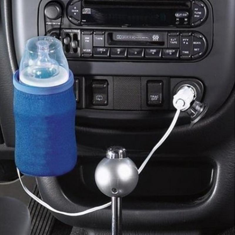 TravelWarm: Portable 12V cup warmer for quick heating of food and baby bottles in the car.