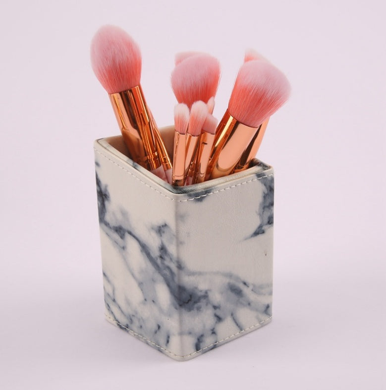 10 marble makeup brush sets, beauty tools, blush, eye shadow, face modification, 5 big 5 small explosions.