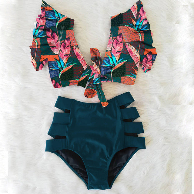 High waist bikini sexy 2-piece set