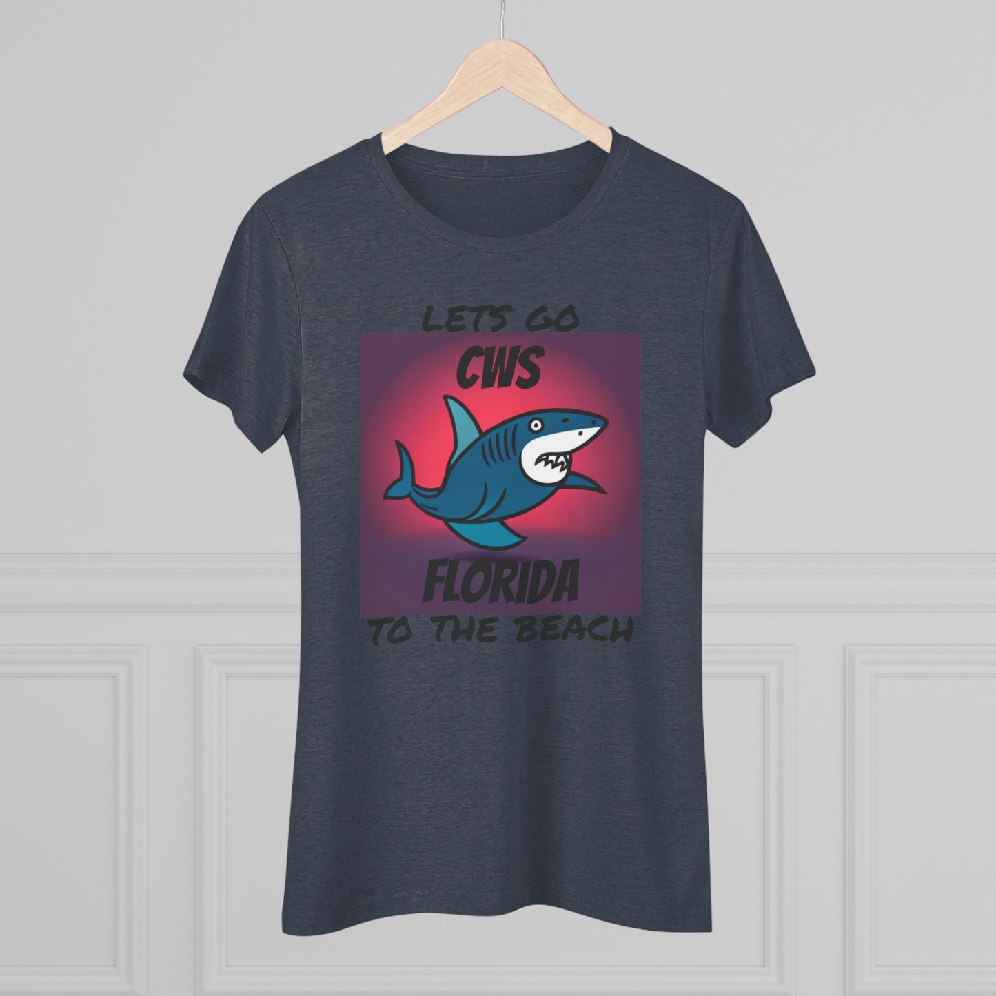 CWS Florida Funny Shark Triblend-T-Shirt für Damen von Cozy Winter Store (Versand nur innerhalb der USA)