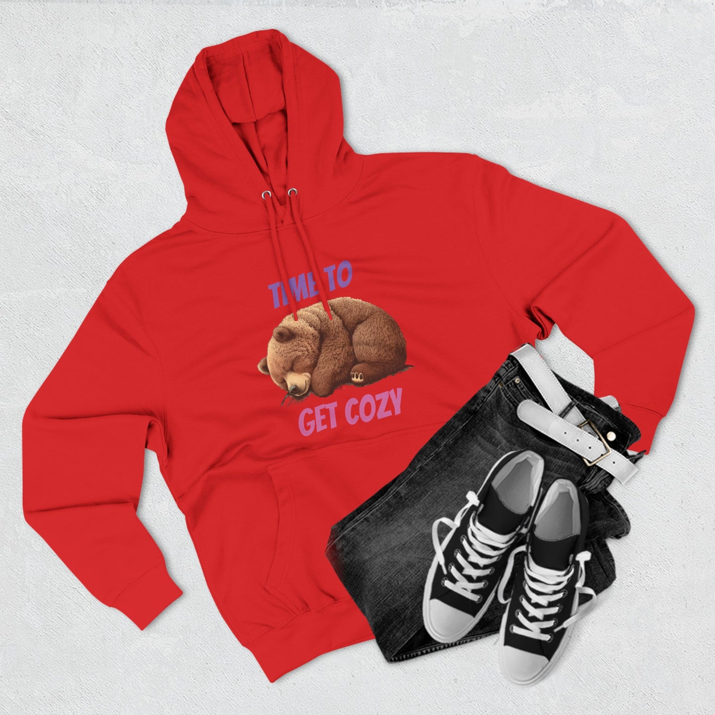 CWS Cozy Bear Three-Panel Fleece Hoodie By Cozy Winter Store