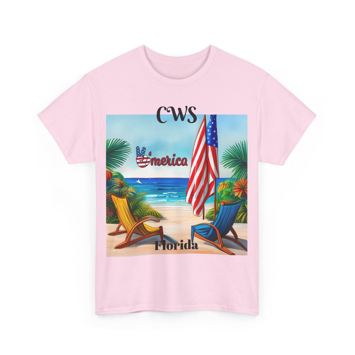 CWS Florida Unisex Heavy Cotton Tee By Cozy Winter Store