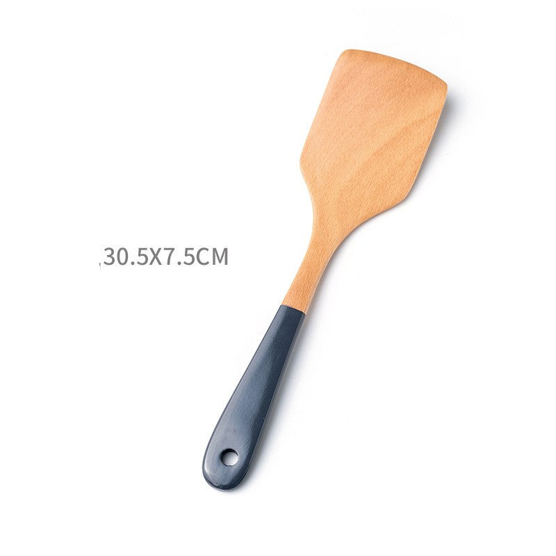 Household Non-stick Wooden Spatula Rice Spoon Wooden Soup Spoon Cookware Set