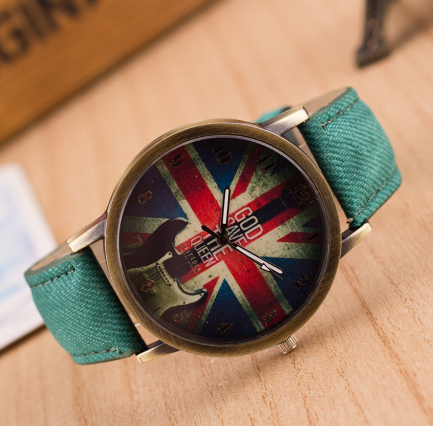 Armbanduhr mit britischer Flagge