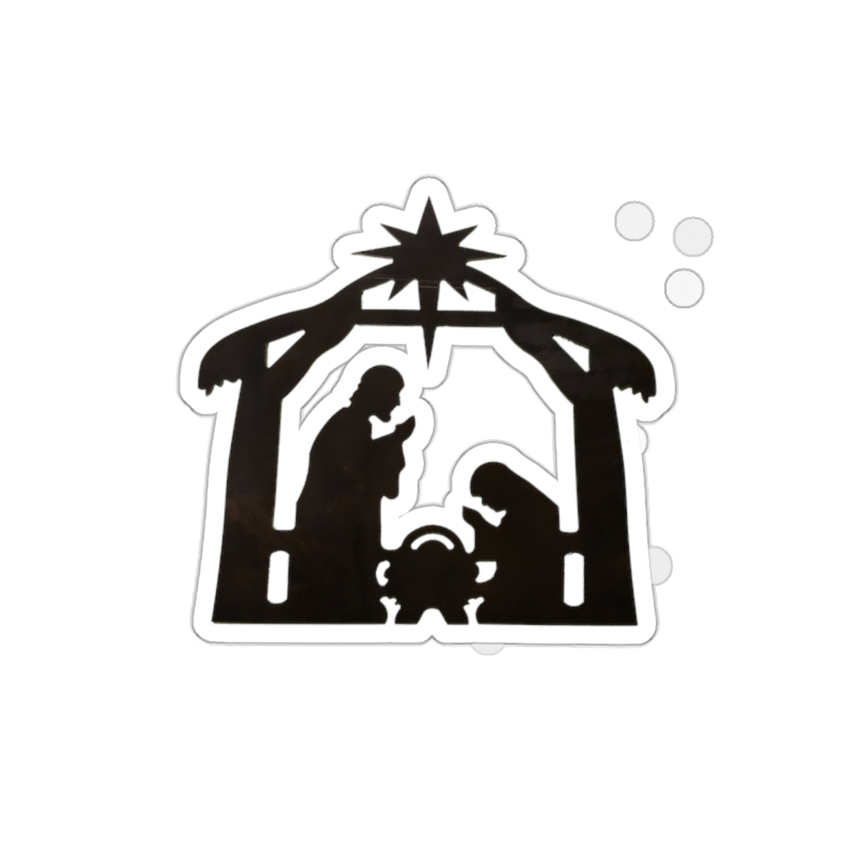 Nativity Christmas Die-Cut Stickers - Cozy Winter Store