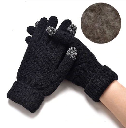 Miya Mona Heißer Verkauf Neue Frauen Warme Winter Gestrickte Vollfinger Handschuhe Fäustlinge Mädchen Weibliche Feste Wollhandschuhe Bildschirm Luvas