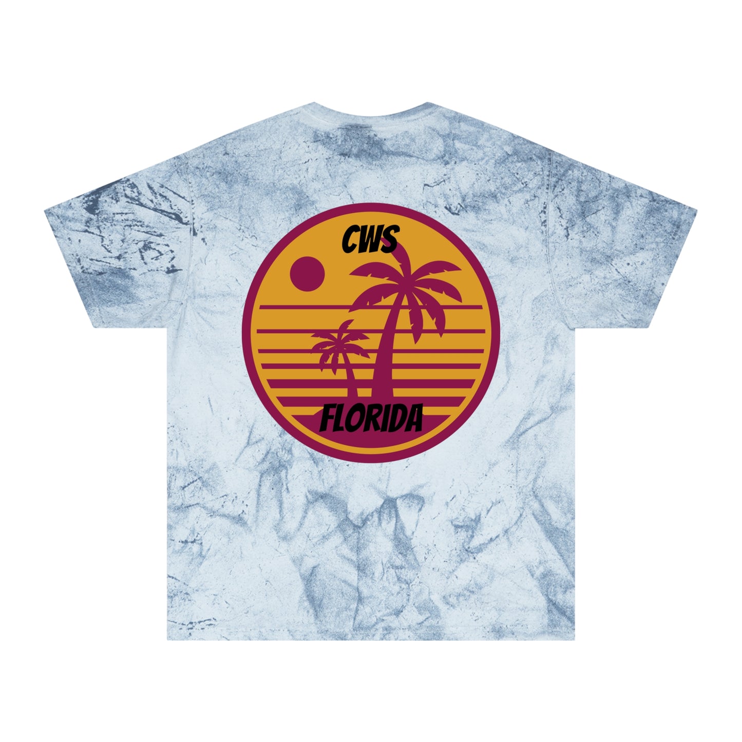 CWS Florida Shark Unisex Color Blast T-Shirt By Cozy Winter Store (ships within USA only)