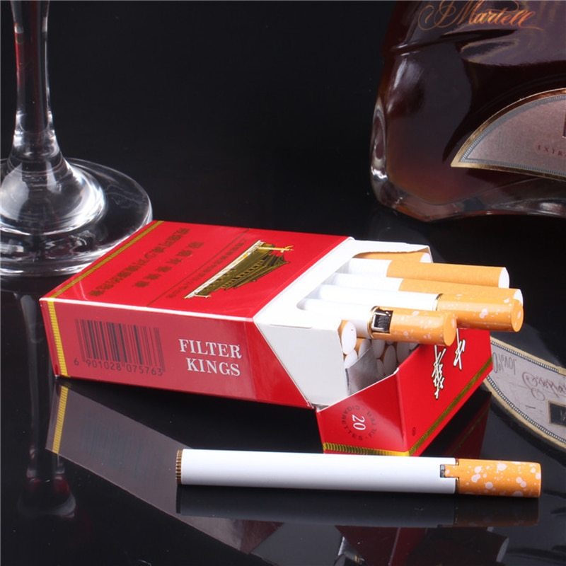 Creative Mini Lighter Butane Gas Metal Cigarette Shaped Lighter