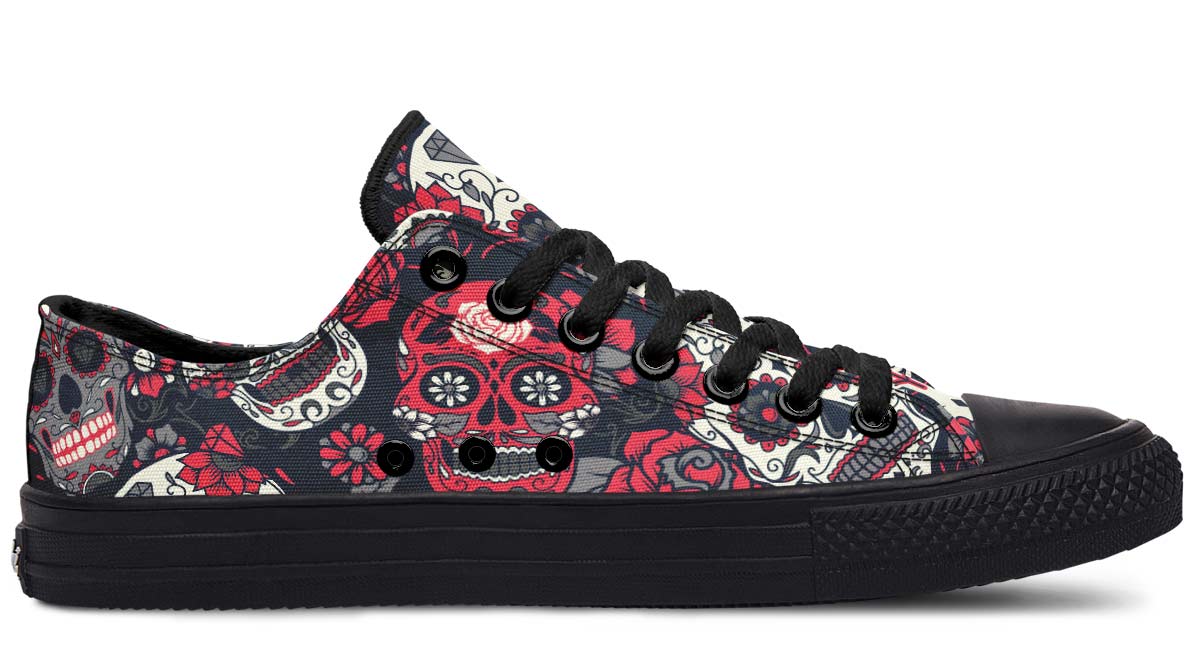 UrbanKicks Psycho Stylish Printed Low-Top Canvas Shoes for Couples