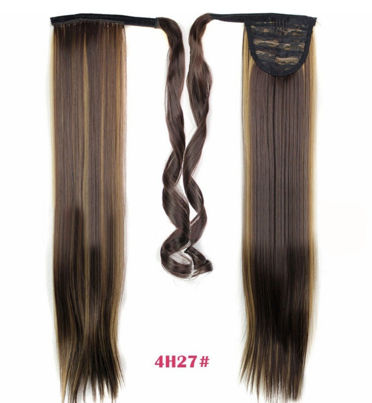 Velcro Wig Ponytail Straight Invisible Hair Extension