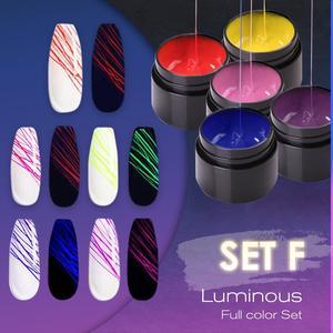 Maniküre Leuchtende Nailart Spinnennagelgel UV-Nagellack