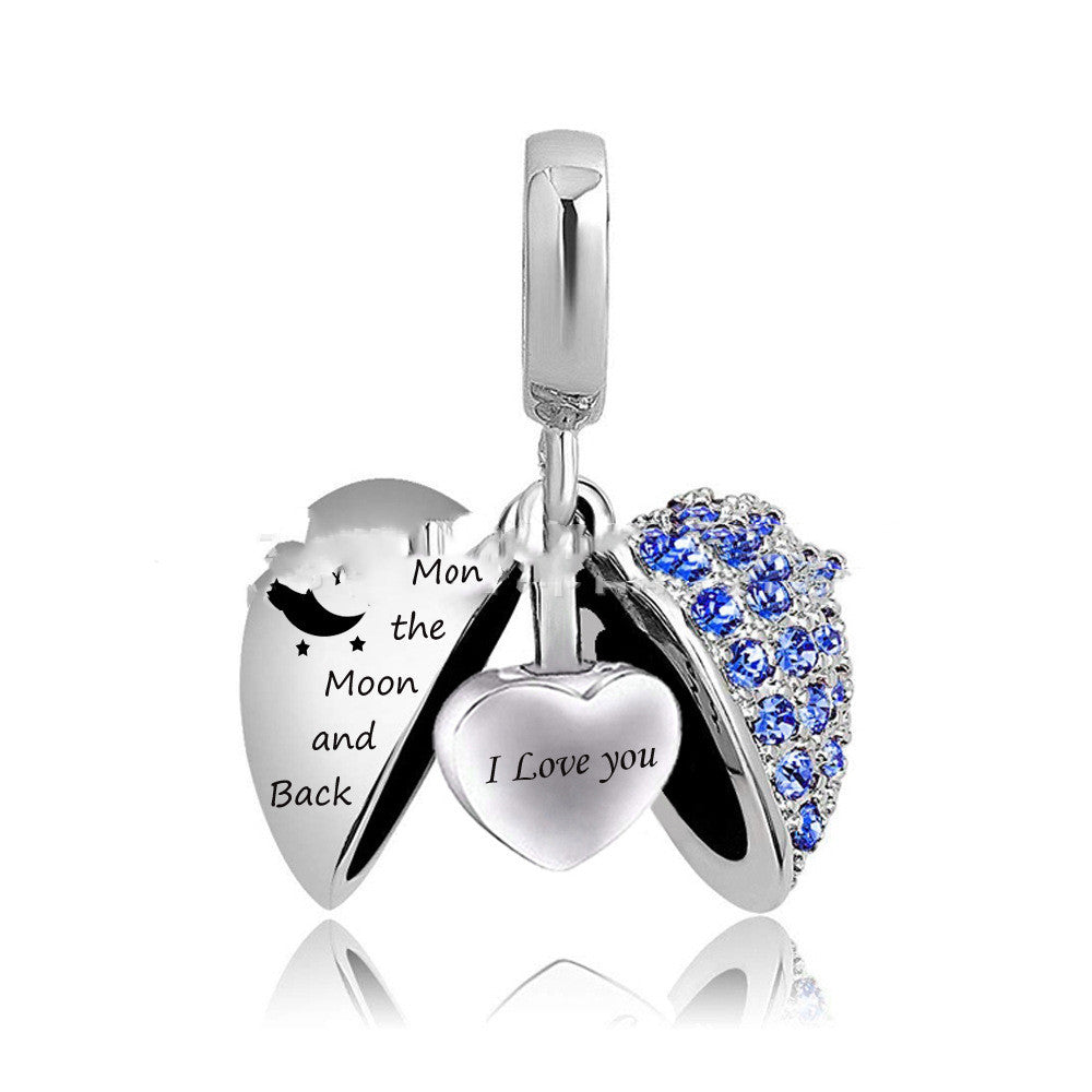 Essence Elysium: Wing Heart Stainless Steel Perfume Pendant.