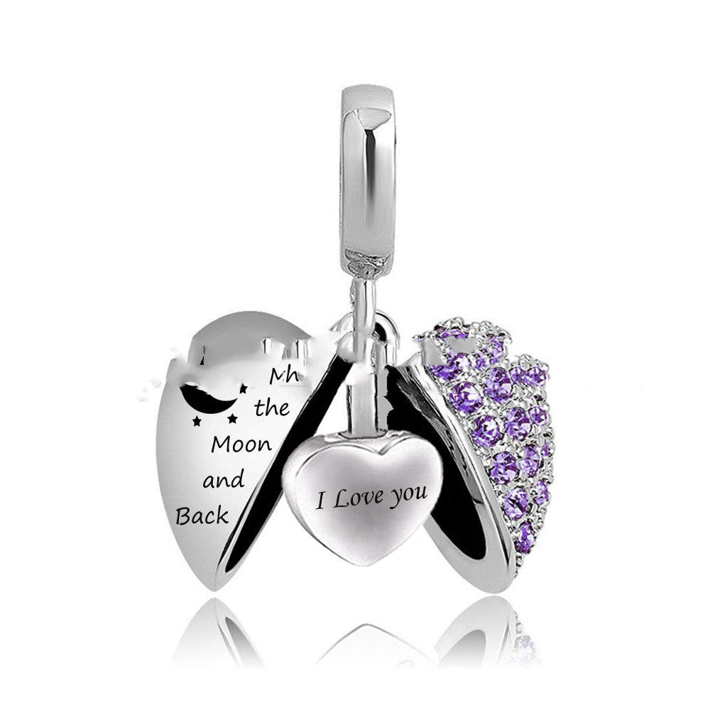 Essence Elysium: Wing Heart Stainless Steel Perfume Pendant.