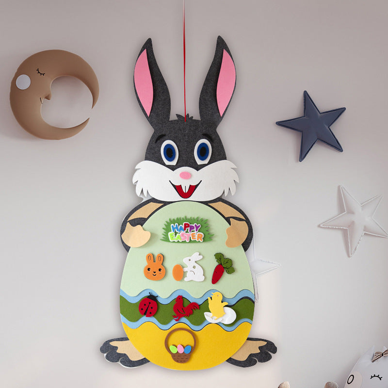 Easter Kids DIY Felt Bunny