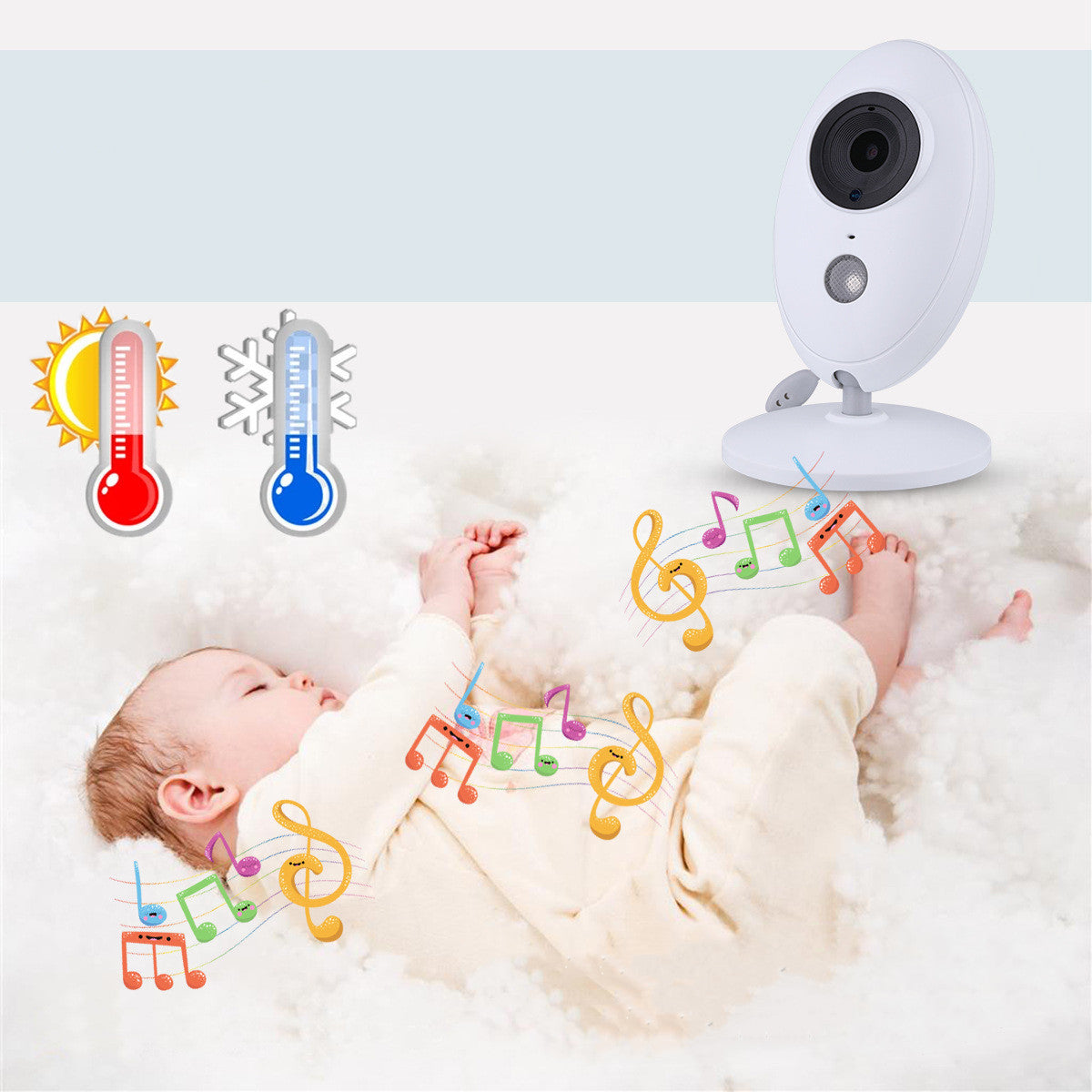 Wireless Digital Baby Monitor Two Way Intercom Baby Care Device