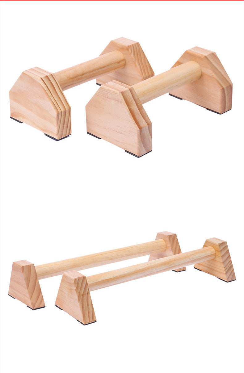 Street Fitness Russian Push-up Solid Wood Outdoor Inverted Stand