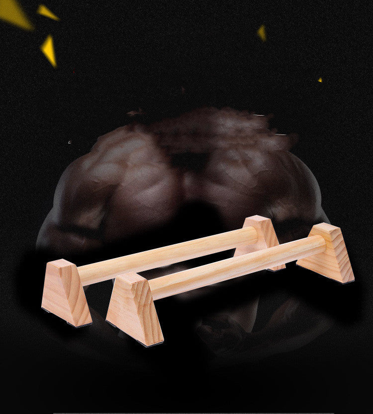 Street Fitness Russian Push-up Solid Wood Outdoor Inverted Stand