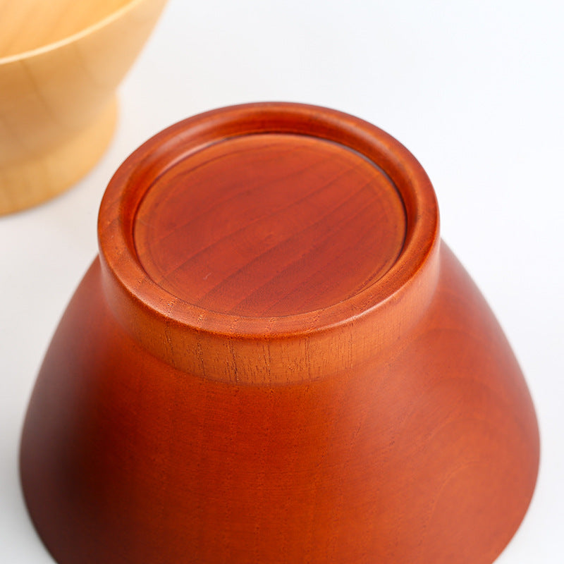 Japanese Style Horn Wooden Bowl Jujube Wood Tableware