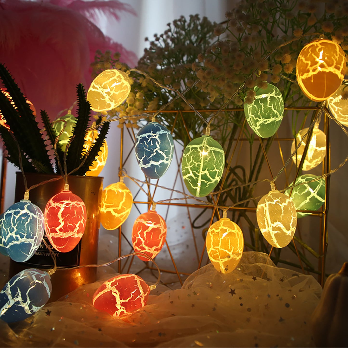 Cracked Easter Egg LED  String Light