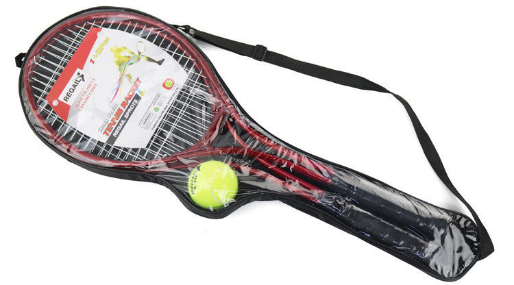 Tennis rebound tennis training device with rope