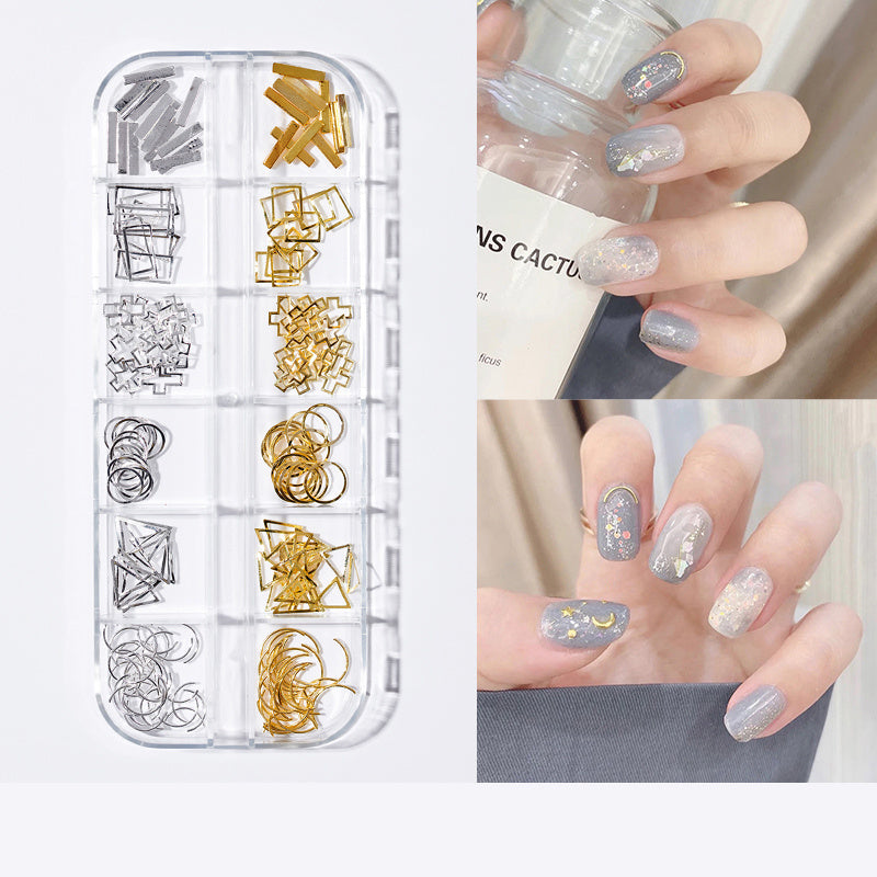 Nagelpflaster mit Perlen und Schmetterlingen, Nagelkunst-Schmuckset