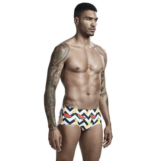 Low Waist Men's Boxer Swimming Shorts