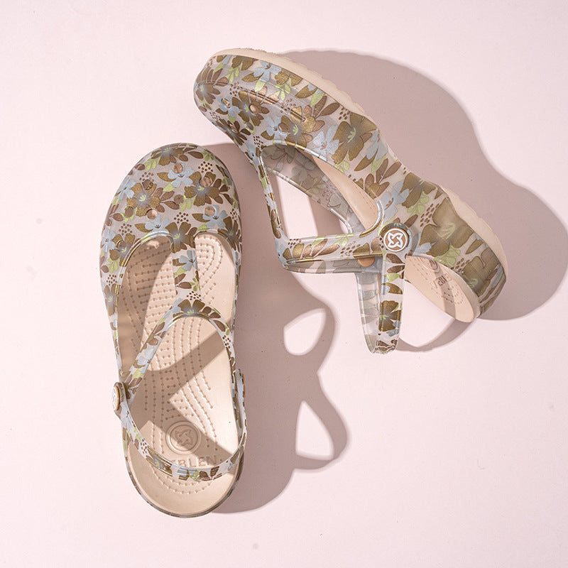 Summer Women's Hole Jelly Beach Sandals