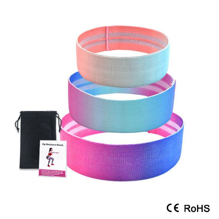 Resistance Hip Ring, Gradient Color, Fitness Equipment, Elastic Band, Tension Band