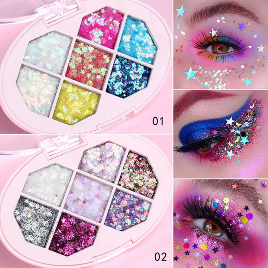 Face Jewels Eyeshadow Shimmer Pigment Body Face Eye Glitter Sequin Gel Cream Eye Shiny Skin Face Festival Cosmetic Glitter