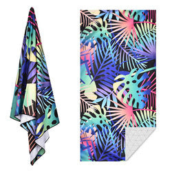 Microfiber Double-Sided Fleece Quick-Drying Double-Sided Printed Beach Towel