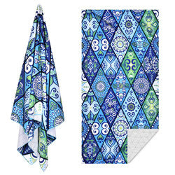 Microfiber Double-Sided Fleece Quick-Drying Double-Sided Printed Beach Towel