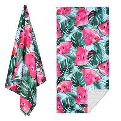 Microfiber Double-Sided Fleece Quick-Drying Double-Sided Printed Beach Towel