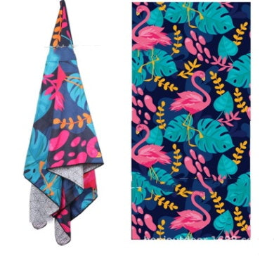 Microfiber Double-Sided Fleece Quick-Drying Double-Sided Printed Beach Towel