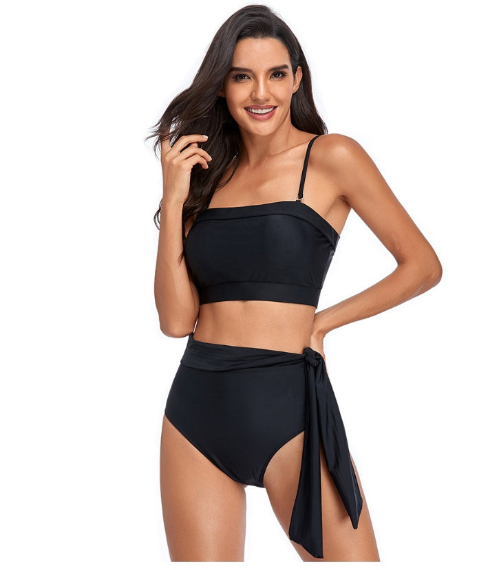 Cross Border Exclusive For New Bikini High Waist Split Body Swimsuit in Europe And America