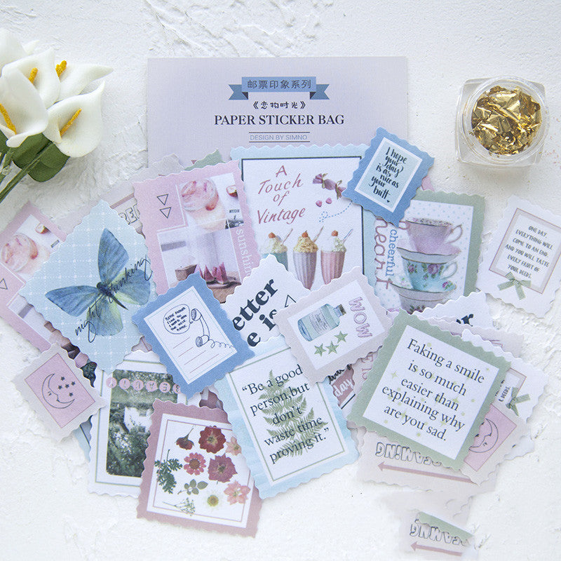 Stamp Impression Sticker Pack Salt Envelope Sealing Sticker