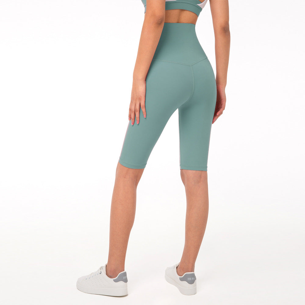 Yogahose Damen Fünf-Punkt-Fitnesshose