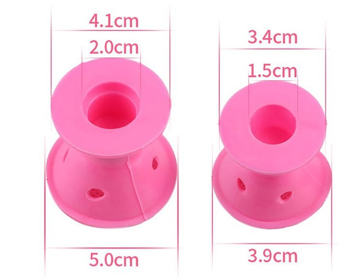 Soft Rubber Magic Hair Care Rollers Silicone Hair Curler Twist Hair No Heat No Clip Hair Curling Styling DIY Tool